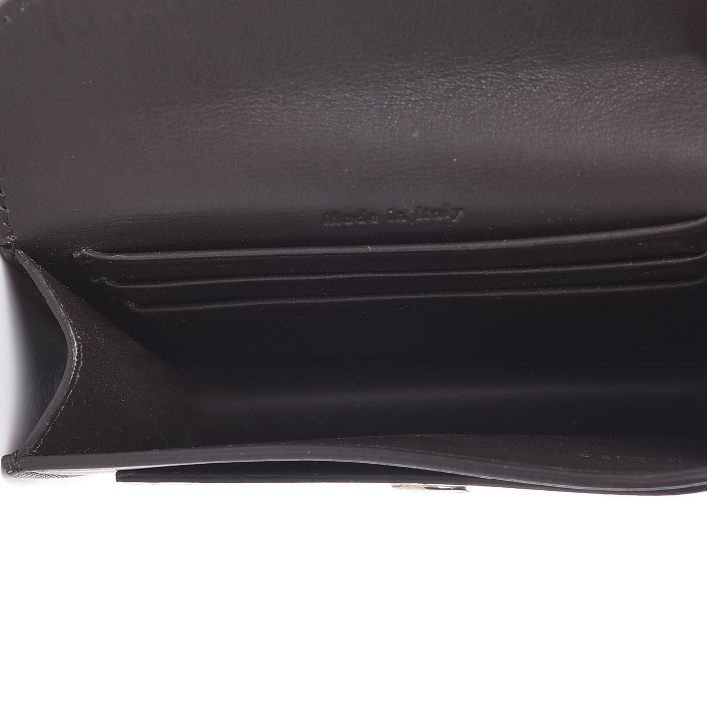 Smooth Calfskin Pocket Card Holder Dark Rust