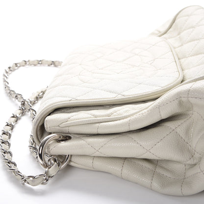 Chanel Caviar Quilted Timeless Accordion Flap White 10 of 17