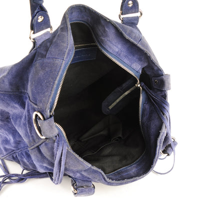 Balenciaga Baby Daim Suede Velo Bleu Nuit 5 of 7