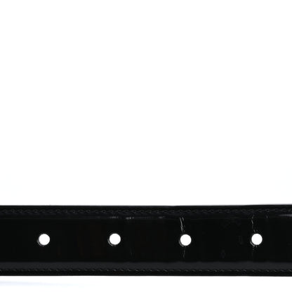 Saint Laurent Brushed Calfskin Folk Buckle Belt 70 Black 5 of 8