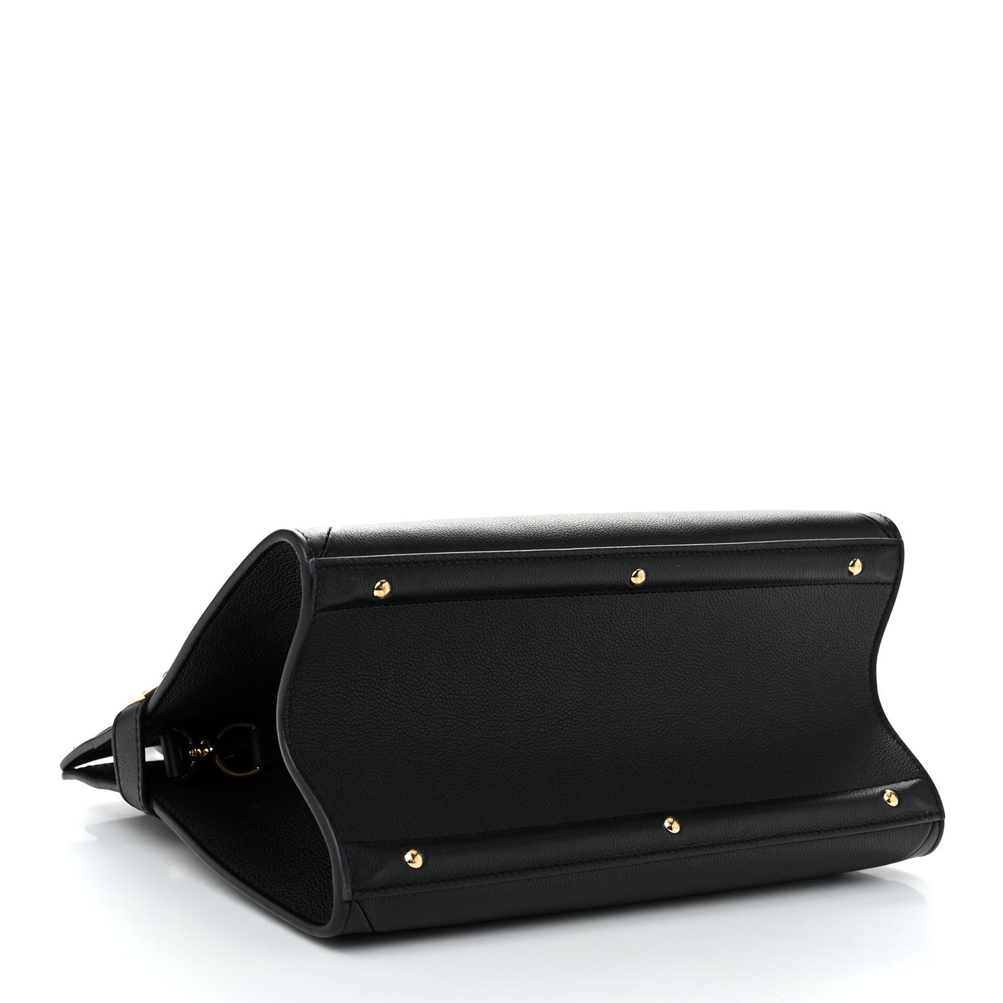 Grained Calfskin Steamer MM Black Chataigne
