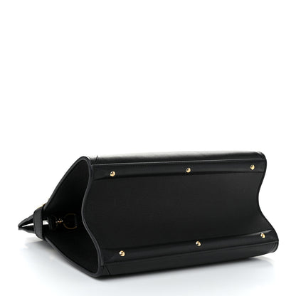 Louis Vuitton Grained Calfskin Steamer MM Black Chataigne 4 of 10