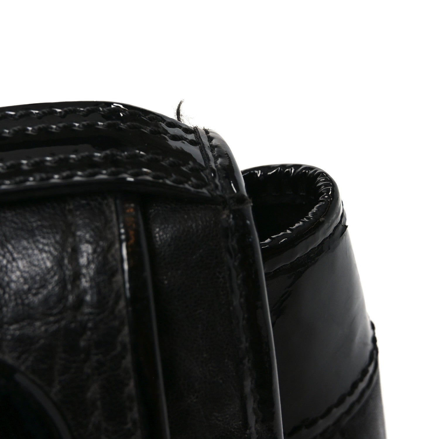 Fendi Nappa Patent B Bag Black 12 of 13