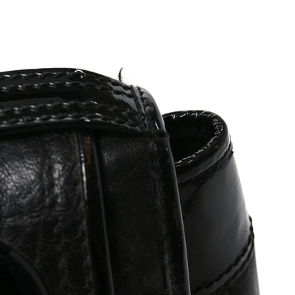 Fendi Nappa Patent B Bag Black 12 of 13