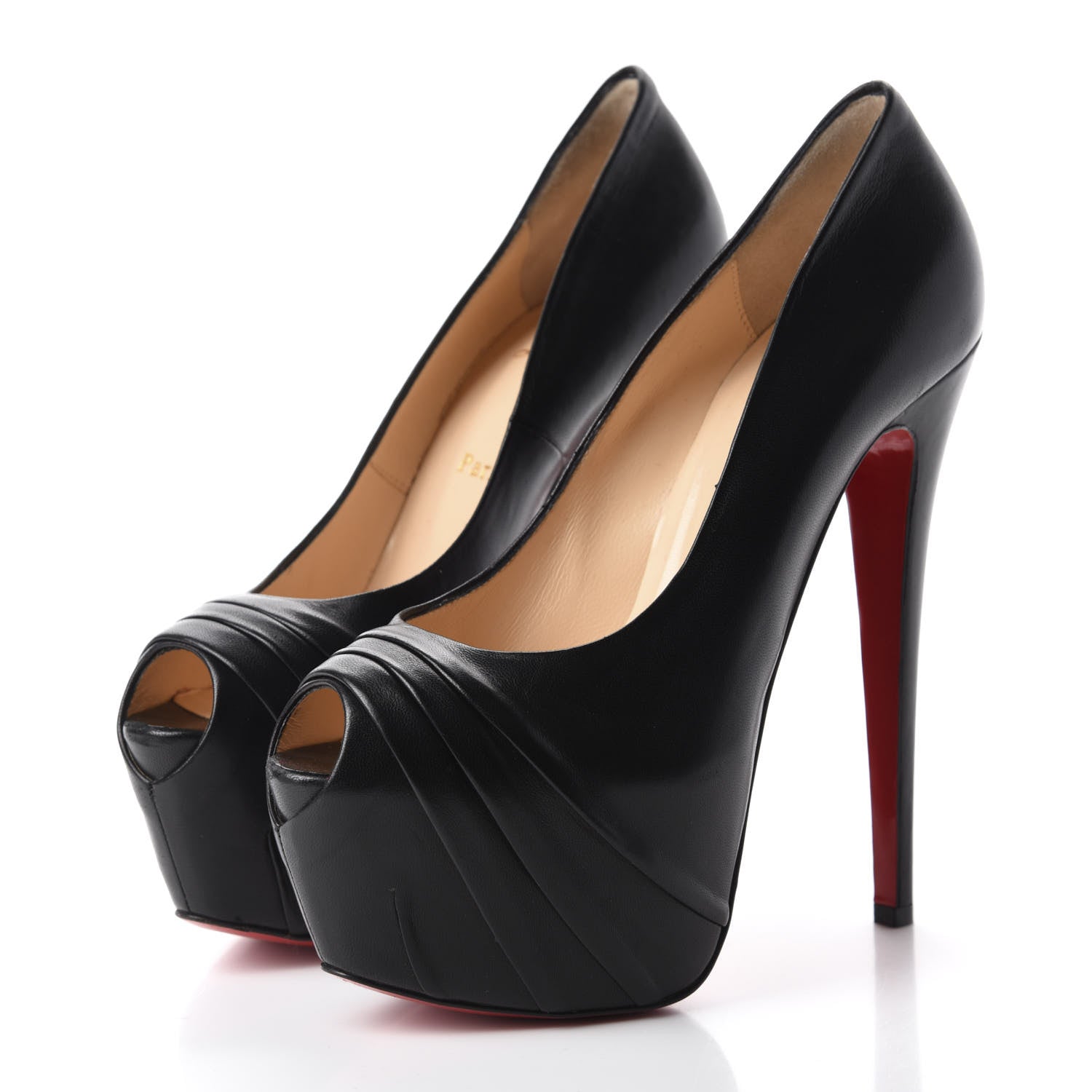 Christian Louboutin Nappa Drapesse 160 Pumps 40 Black 3 of 8