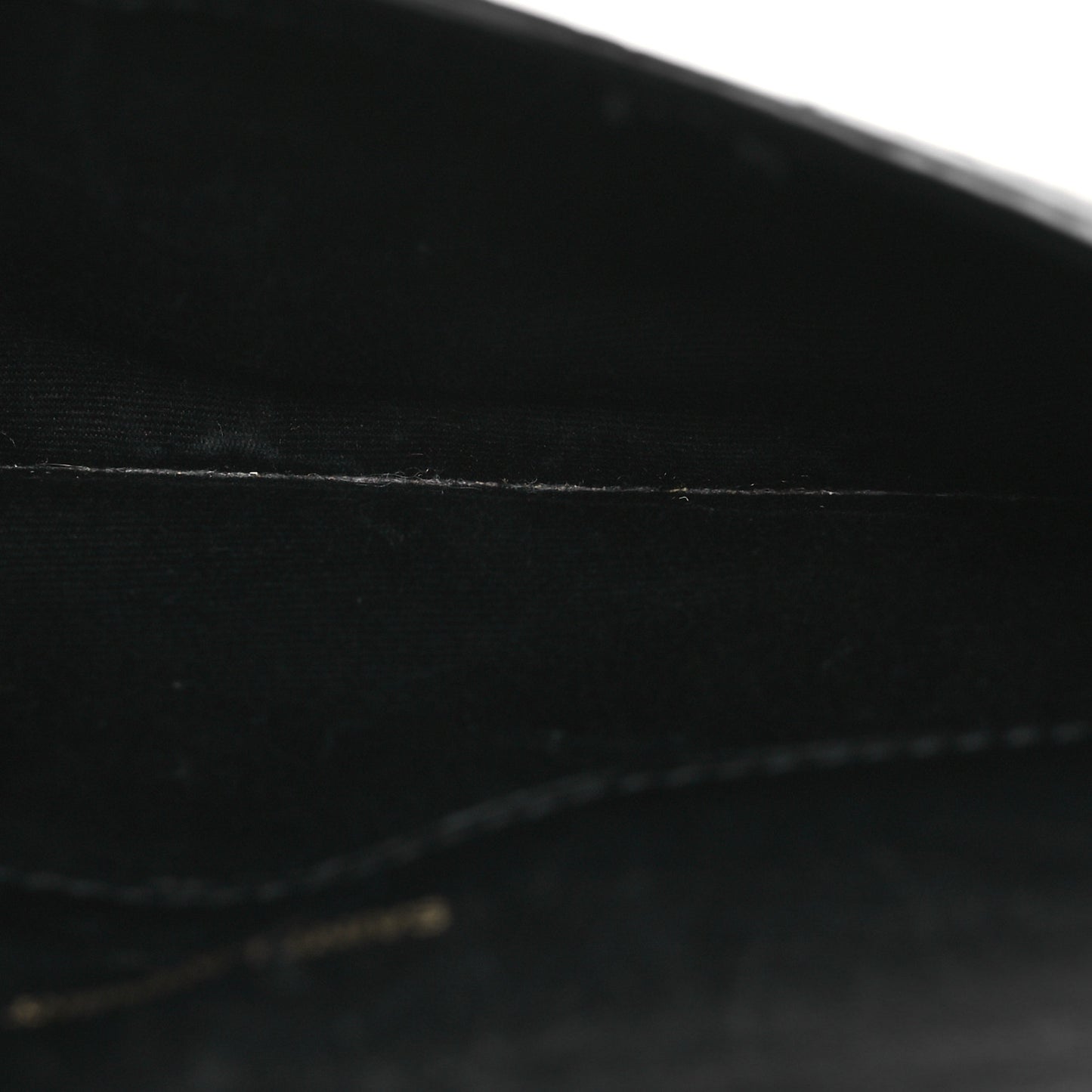Crocodile Embossed Monogram Phone Holder Crossbody Black