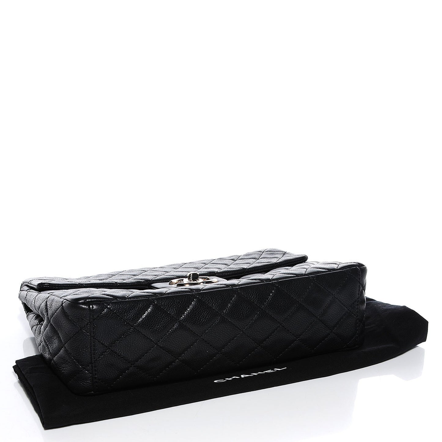 Caviar Maxi Single Flap Black