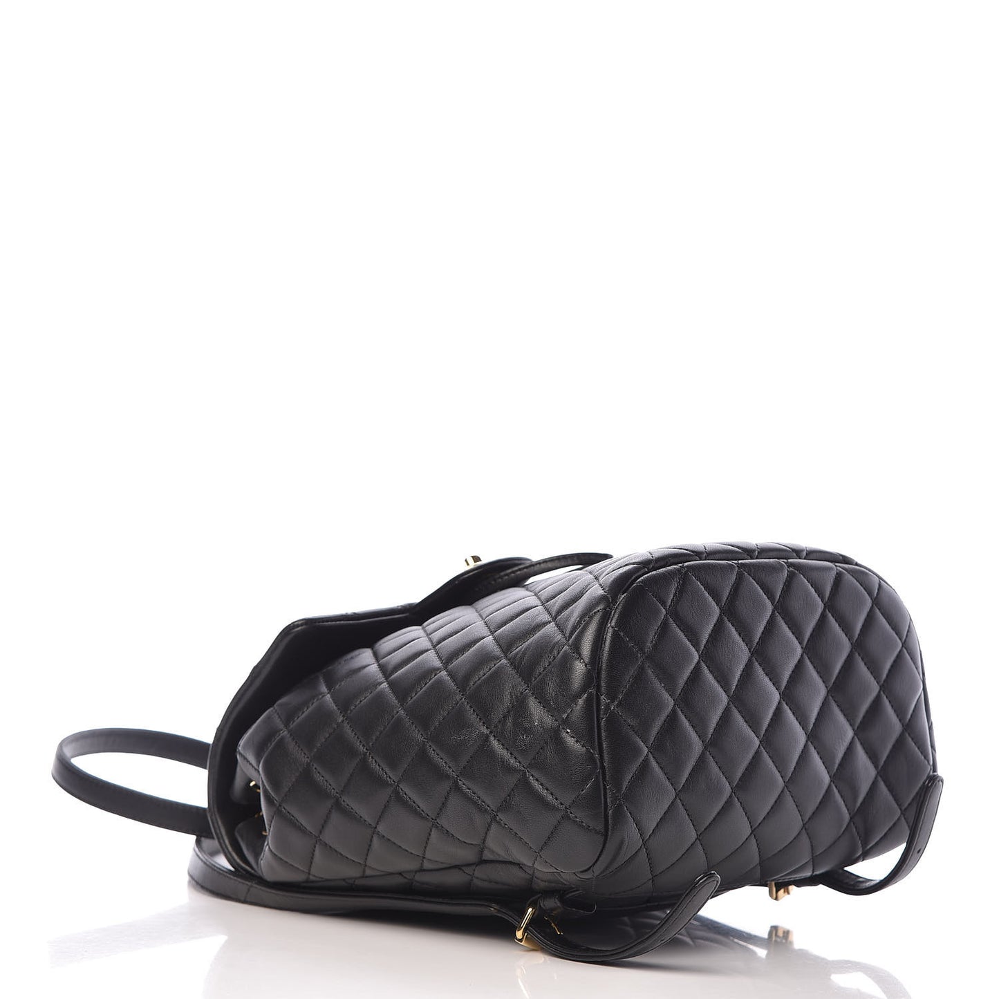 Lambskin Quilted Small Urban Spirit Backpack Black