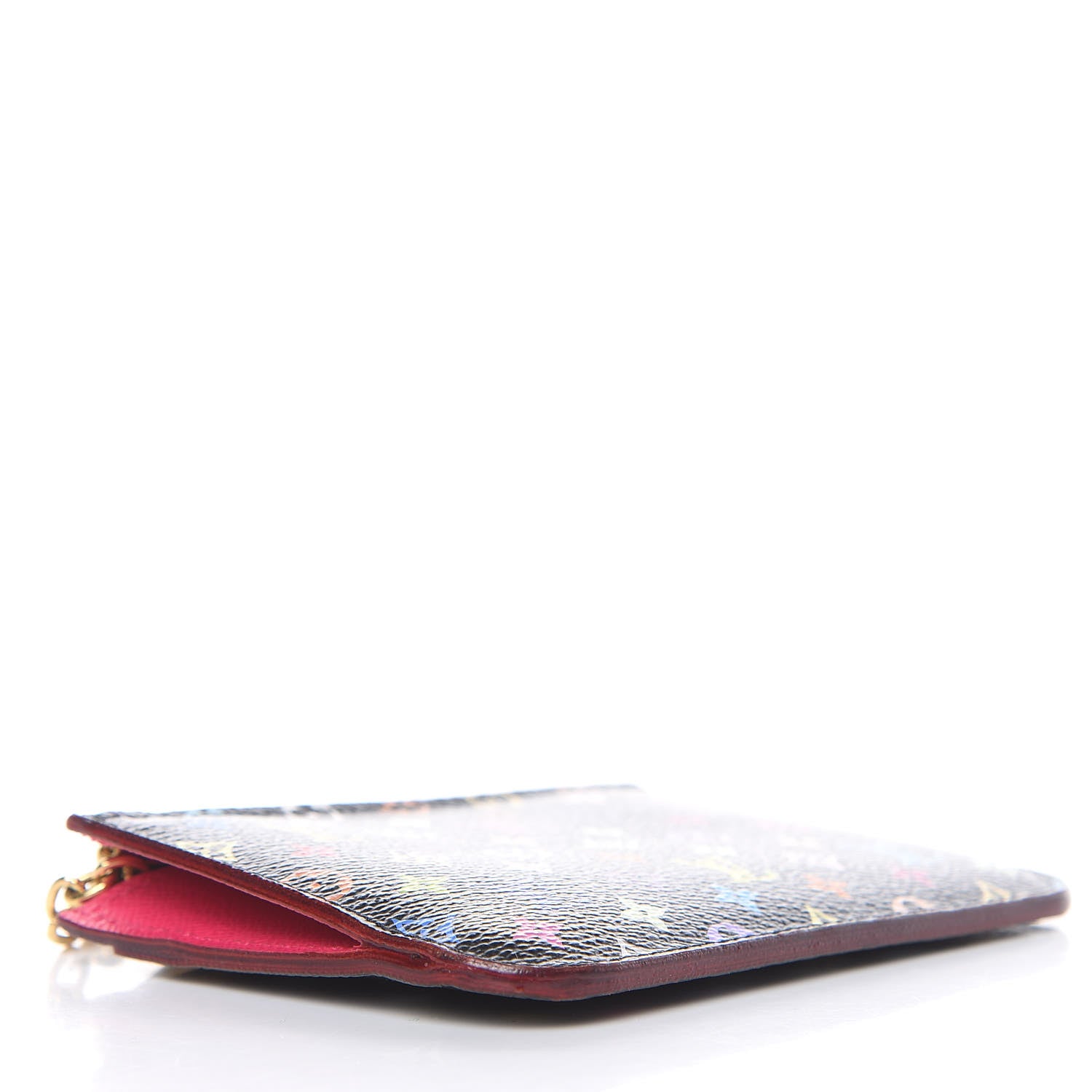 Louis Vuitton Monogram Multicolor Key Pouch Black Grenade 4 of 7