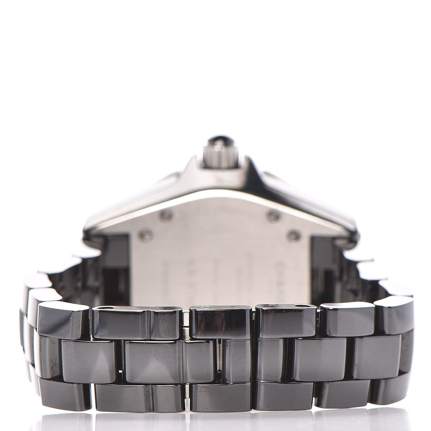 Stainless Steel Ceramic Diamond Pave Bezel 33mm J12 Quartz Watch Black
