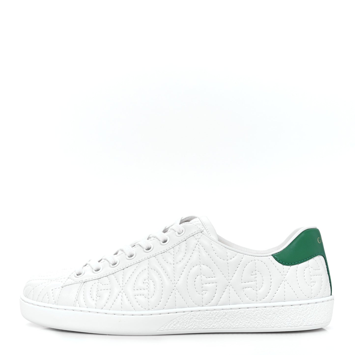 Nappa G Rhombus Mens Ace Sneakers 6.5 Great White Green