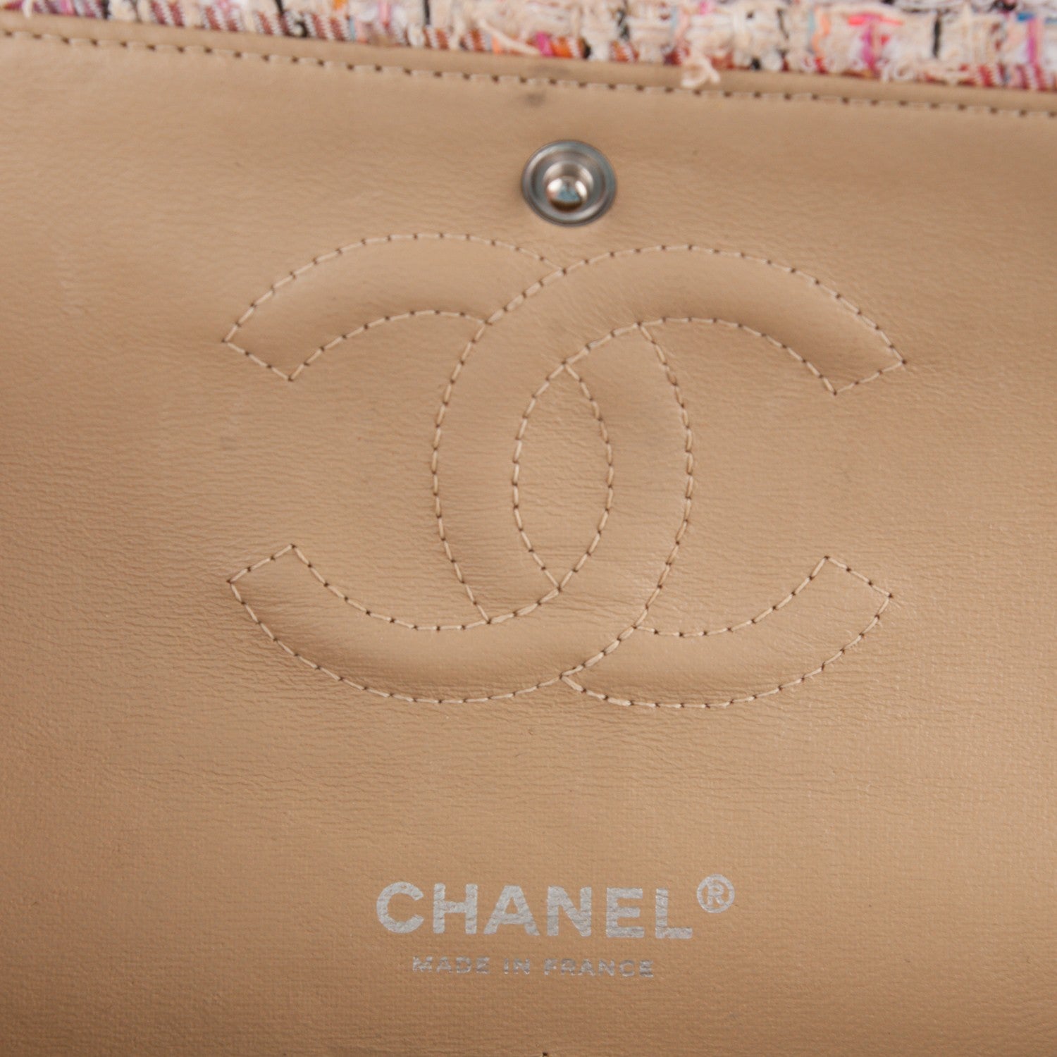 Chanel Tweed Quilted Medium Fantasy Sequin Double Flap Multicolor 8 of 9