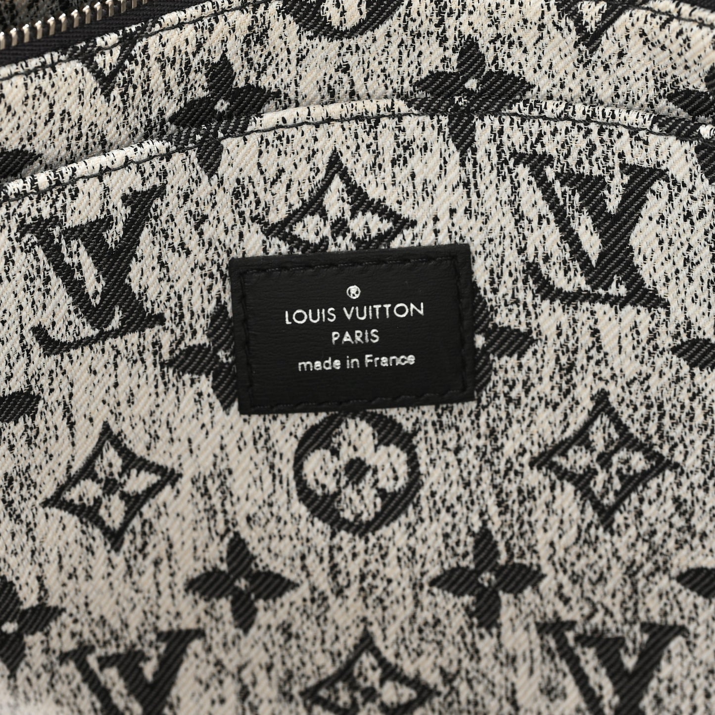 Monogram Jacquard Denim Onthego MM Black