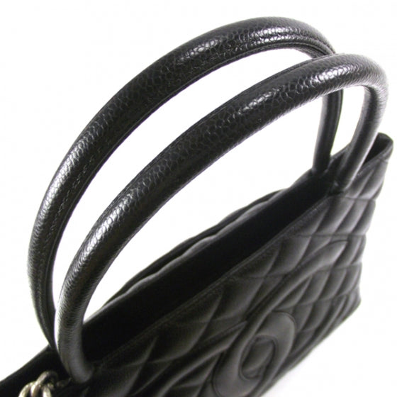 Caviar Medallion Tote Black