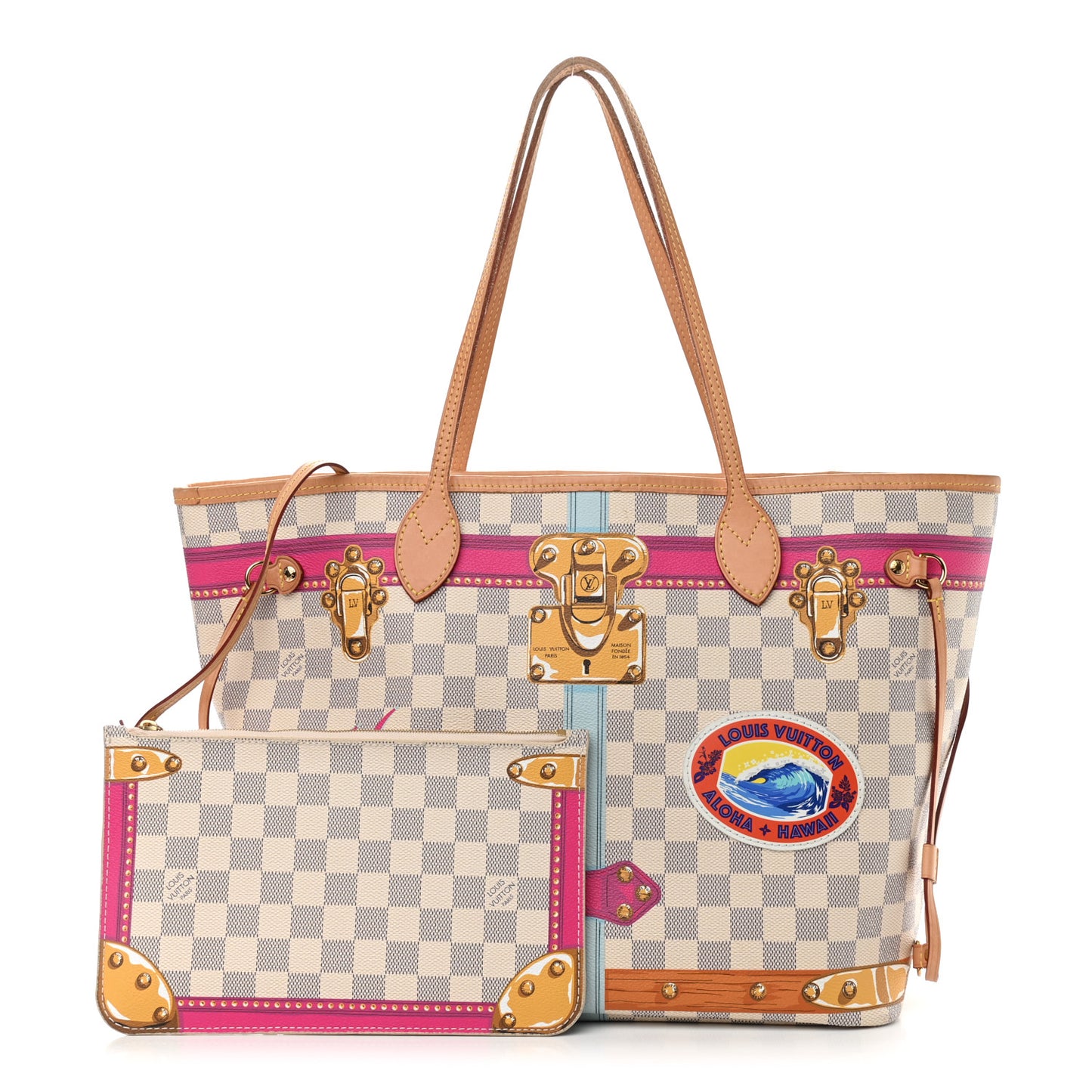 Damier Azur Summer Trunks Hawaii Neo Neverfull MM