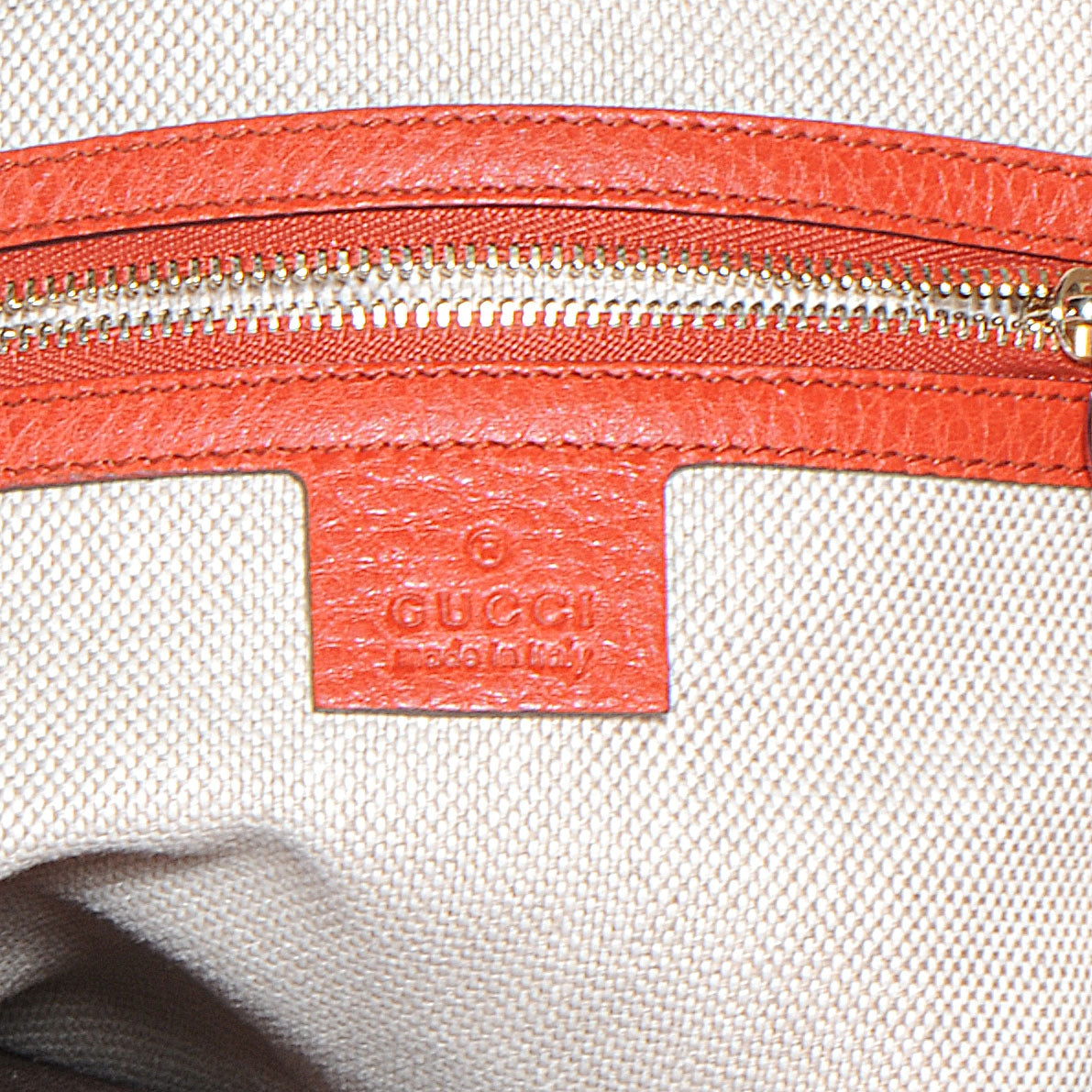 Gucci Pebbled Calfskin Medium Soho Chain Hobo Red 12 of 12