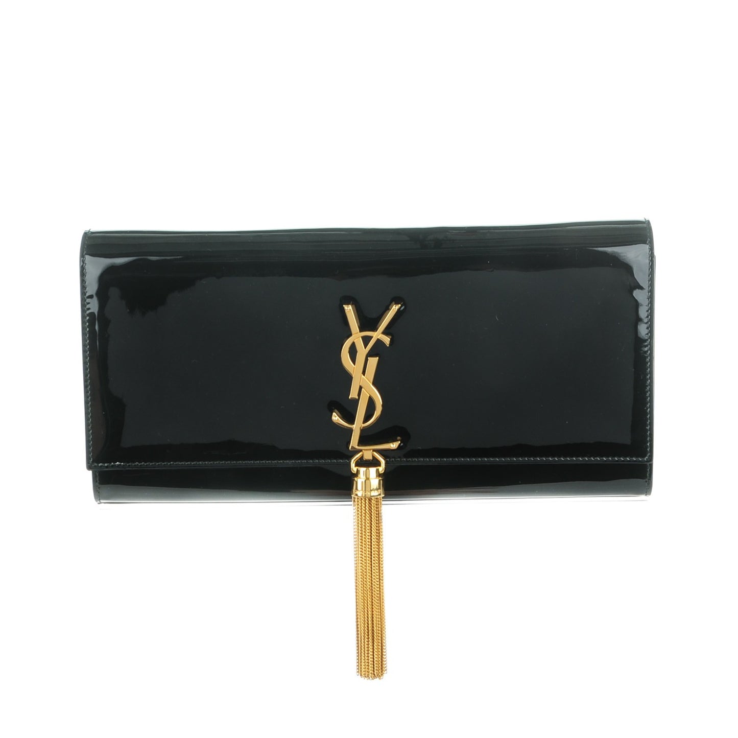 Patent Cassandre Tassel Clutch Black
