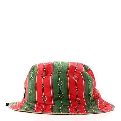 Gucci Silk Cotton Linen Velvetbands Reversible Bucket Hat 8 of 14