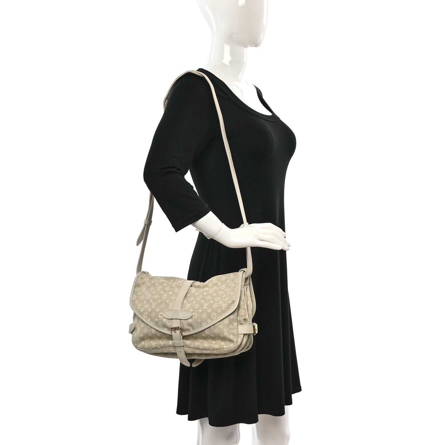 Monogram Mini Lin Saumur Dune