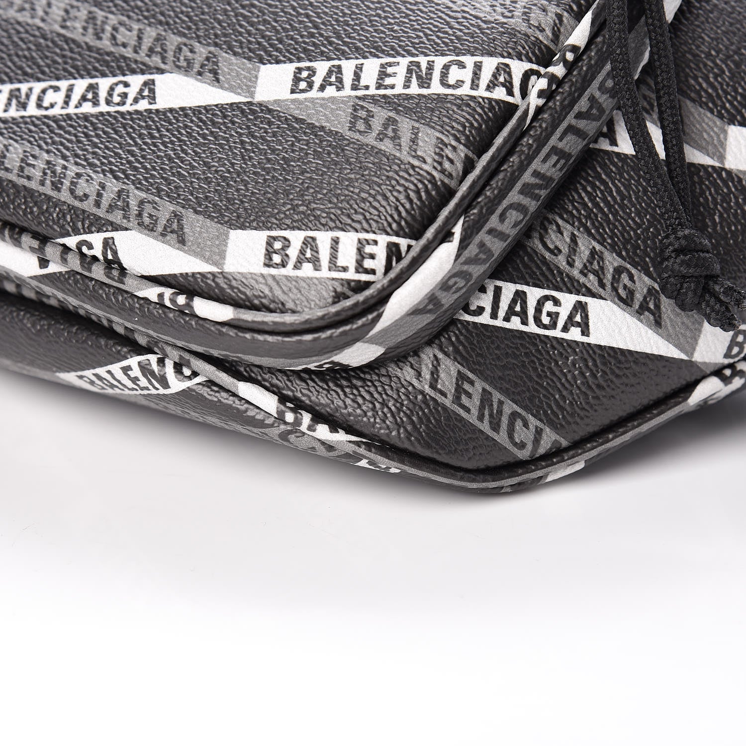 Balenciaga Coated Canvas Losange Monogram Explorer Belt Bag Black Grey 10 of 10