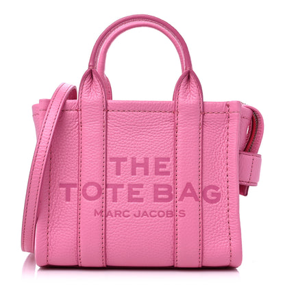 Marc Jacobs Grained Calfskin Micro The Tote Bag Pink 1 of 8