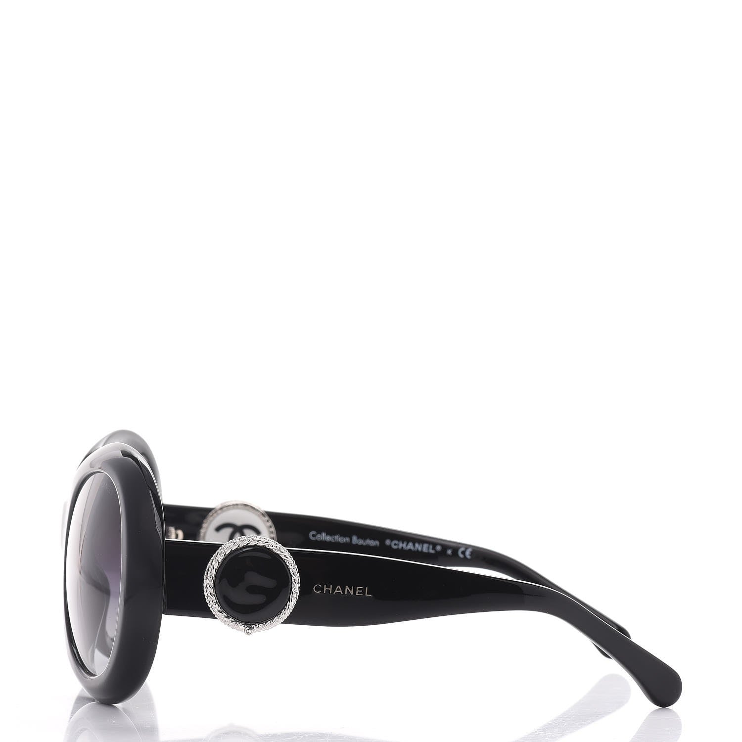 Chanel Collection Bouton Sunglasses 5193 Black 3 of 10