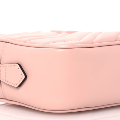 Gucci Calfskin Matelasse Monochrome Mini GG Marmont Chain Shoulder Bag Perfect Pink 9 of 10