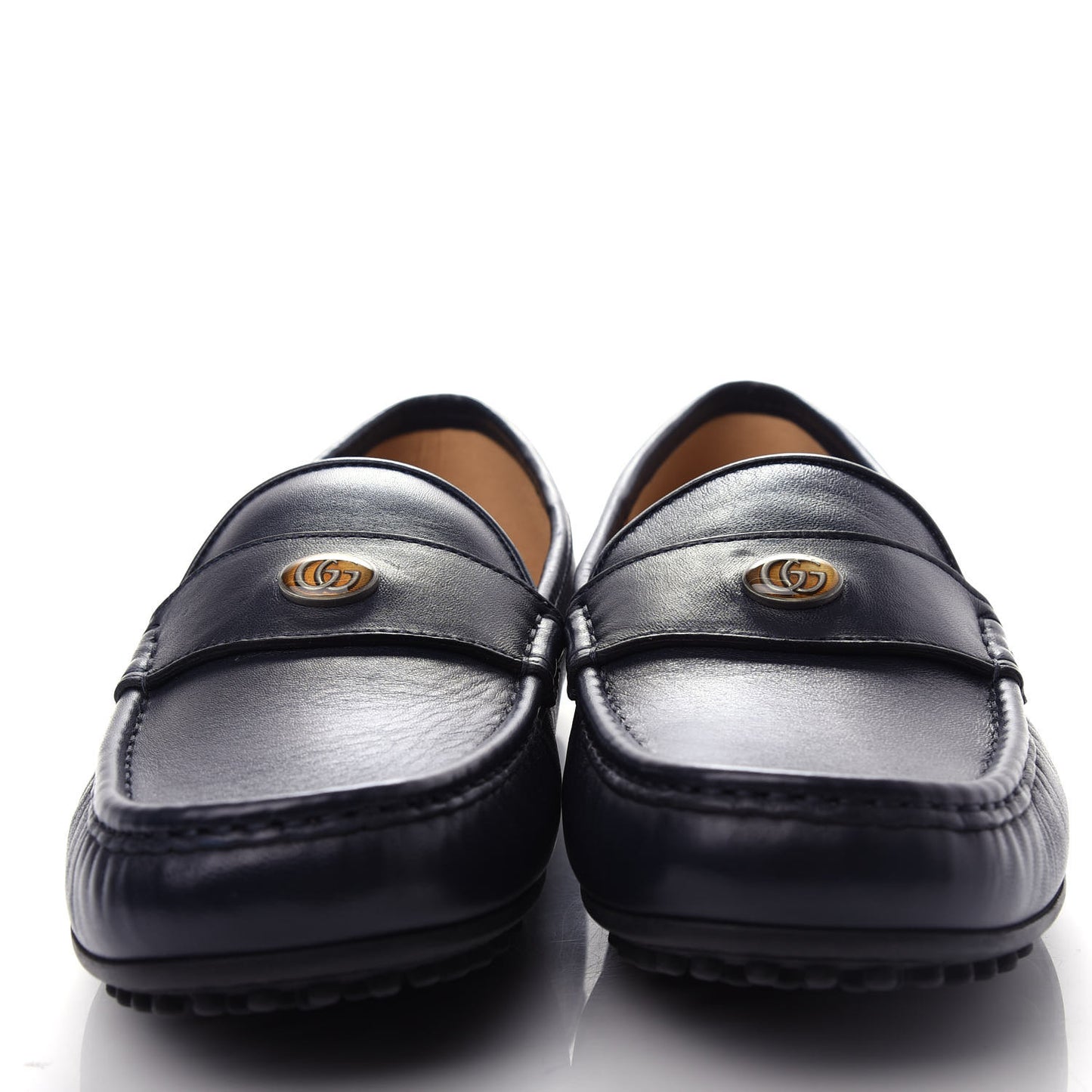 Nappa Mens GG Driver Loafers 7 Blue