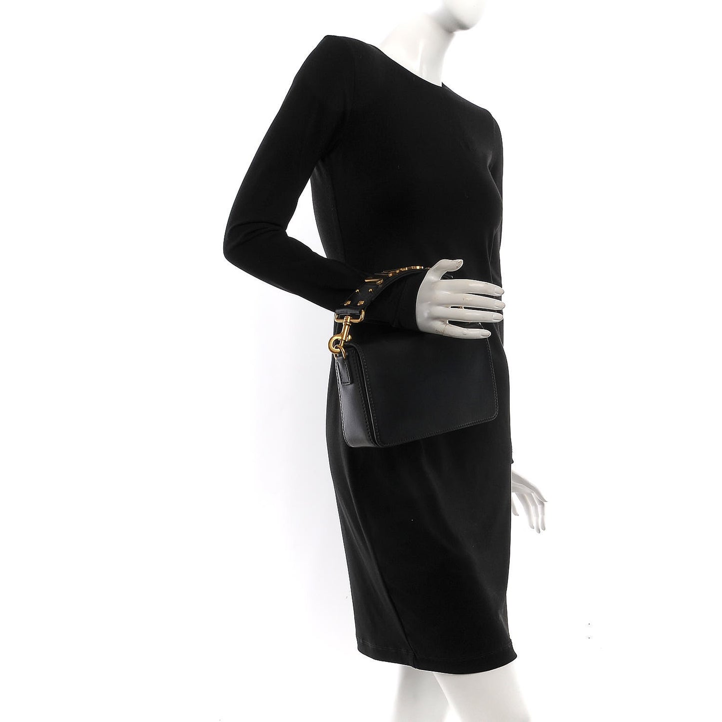 Calfskin J'Adior Flap Bag Black