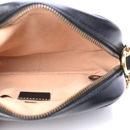 Gucci Calfskin Matelasse Mini GG Marmont Chain Shoulder Bag Black 4 of 4