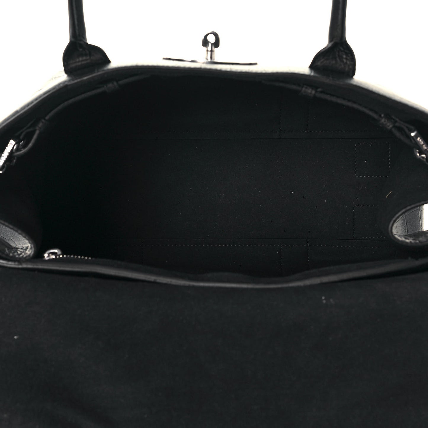 Calfskin Crocodile Embossed Bayswater Black