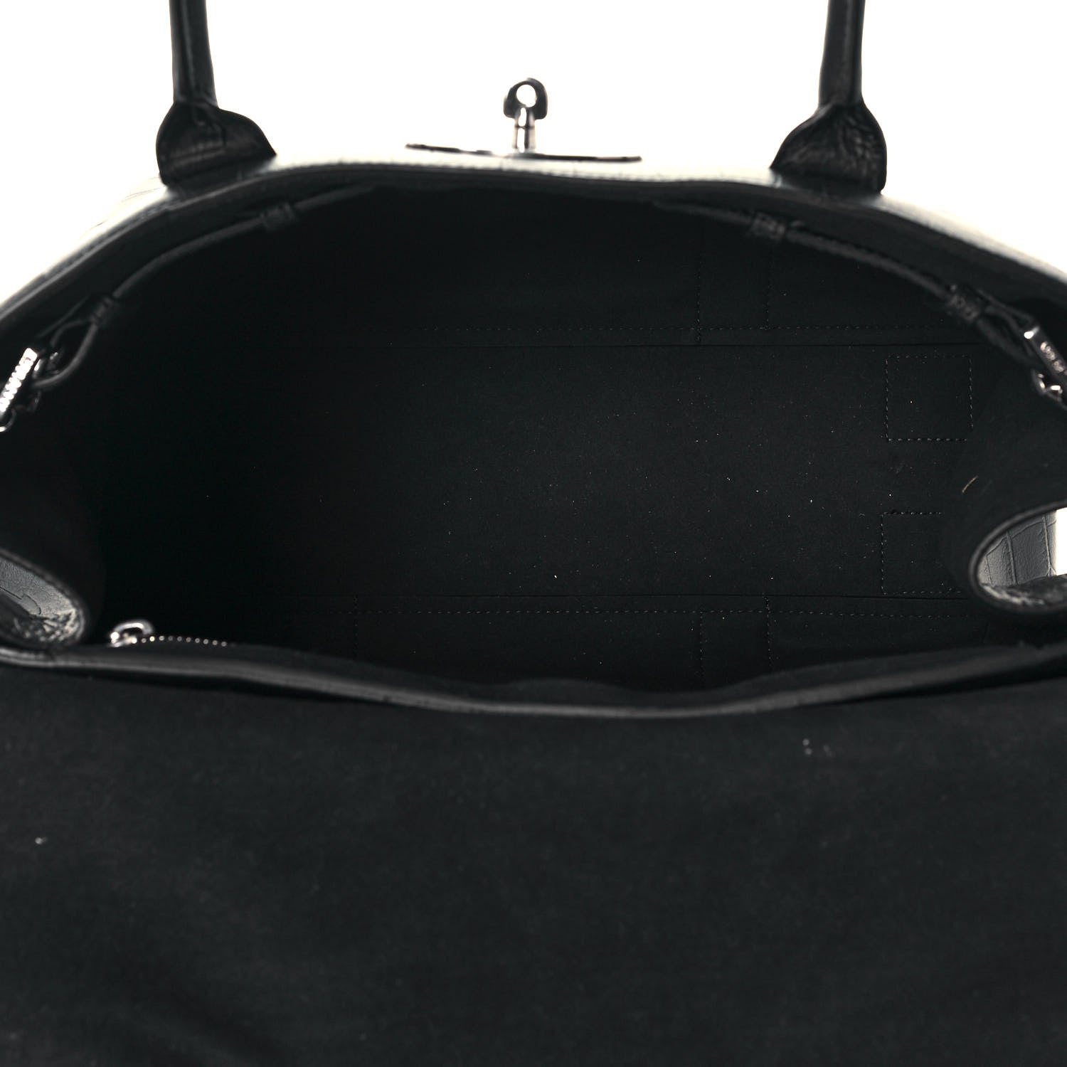 Mulberry Calfskin Crocodile Embossed Bayswater Black 5 of 12