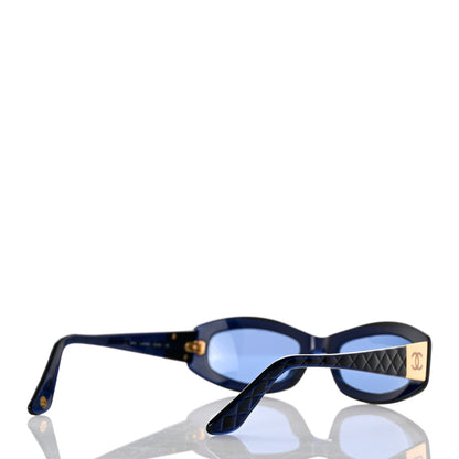 Chanel Acetate Quilted CC Sunglasses 5014 Blue 4 of 8