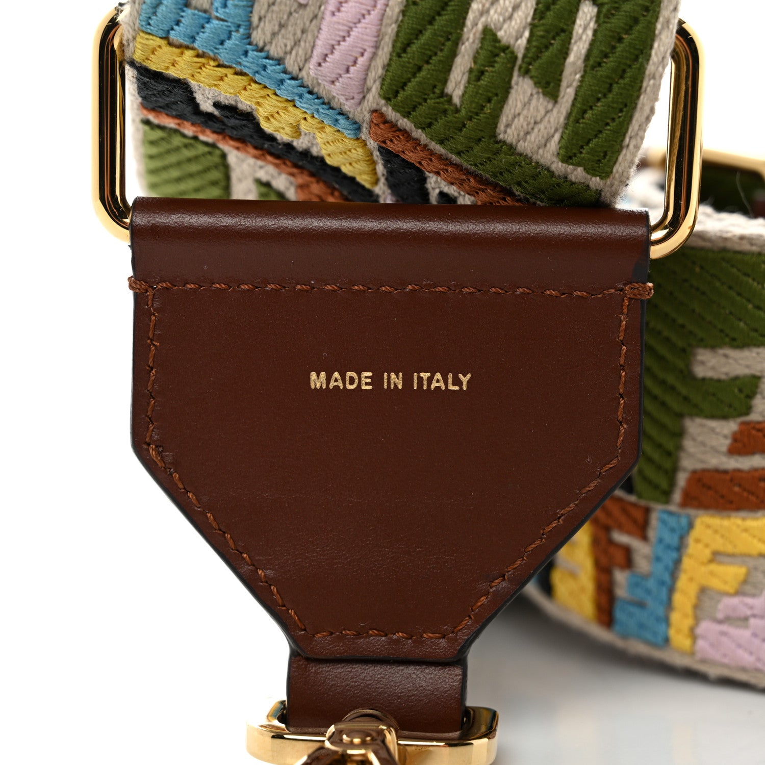 Fendi X SARA COLEMAN Canvas Vitello King FF Fish Eye Strap You Multicolor 3 of 5