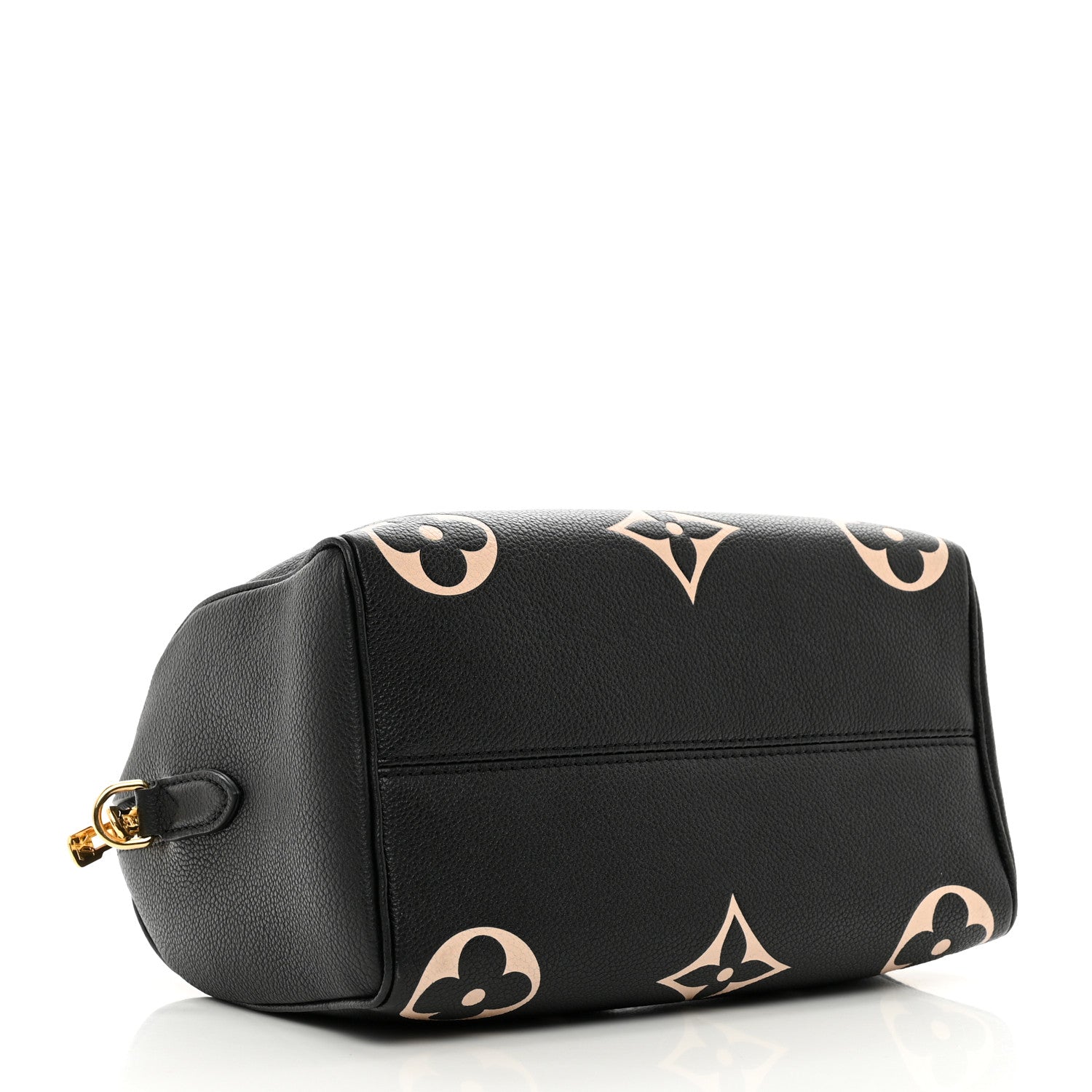 Louis Vuitton Empreinte Monogram Giant Speedy Bandouliere 25 Black Beige 4 of 9