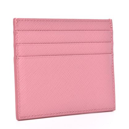 Prada Saffiano Metal Business Card Holder Petalo 3 of 8