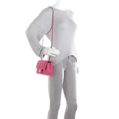 Chanel Iridescent Caviar Quilted Mini Square Flap Pink 2 of 8