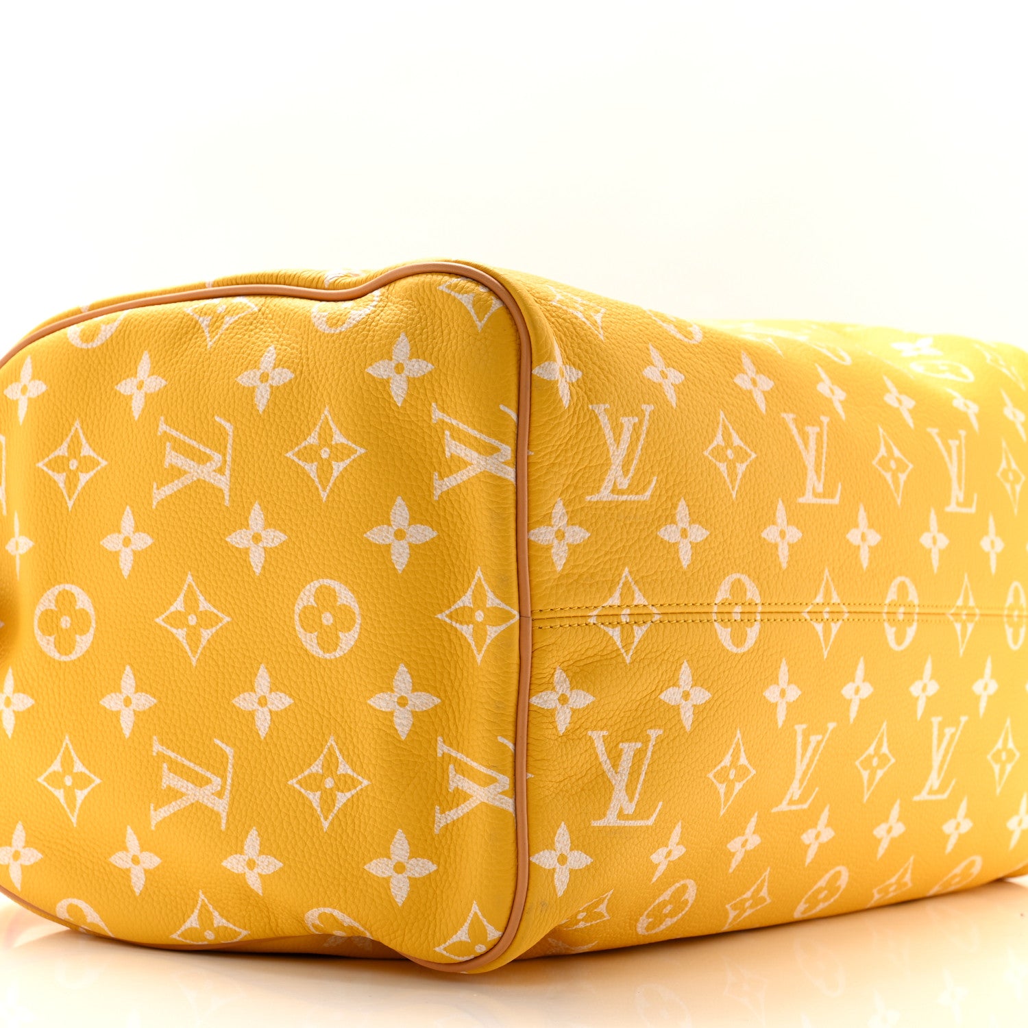 Louis Vuitton Calfskin Monogram Speedy P9 Bandouliere 40 Jaune Mat 9 of 11