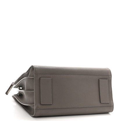 Saint Laurent Grained Calfskin Small Supple Sac De Jour Mouse Grey 4 of 14