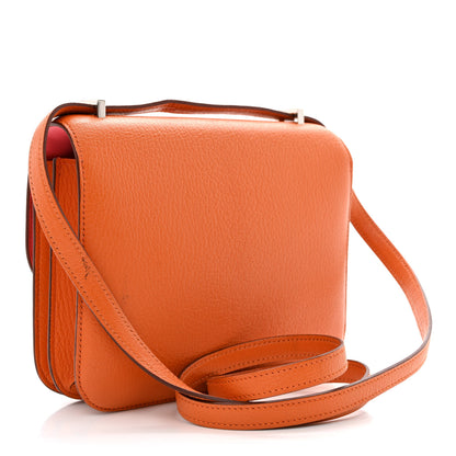 Hermes Chevre Mysore Verso Constance 18 Orange Rose Lipstick 3 of 11