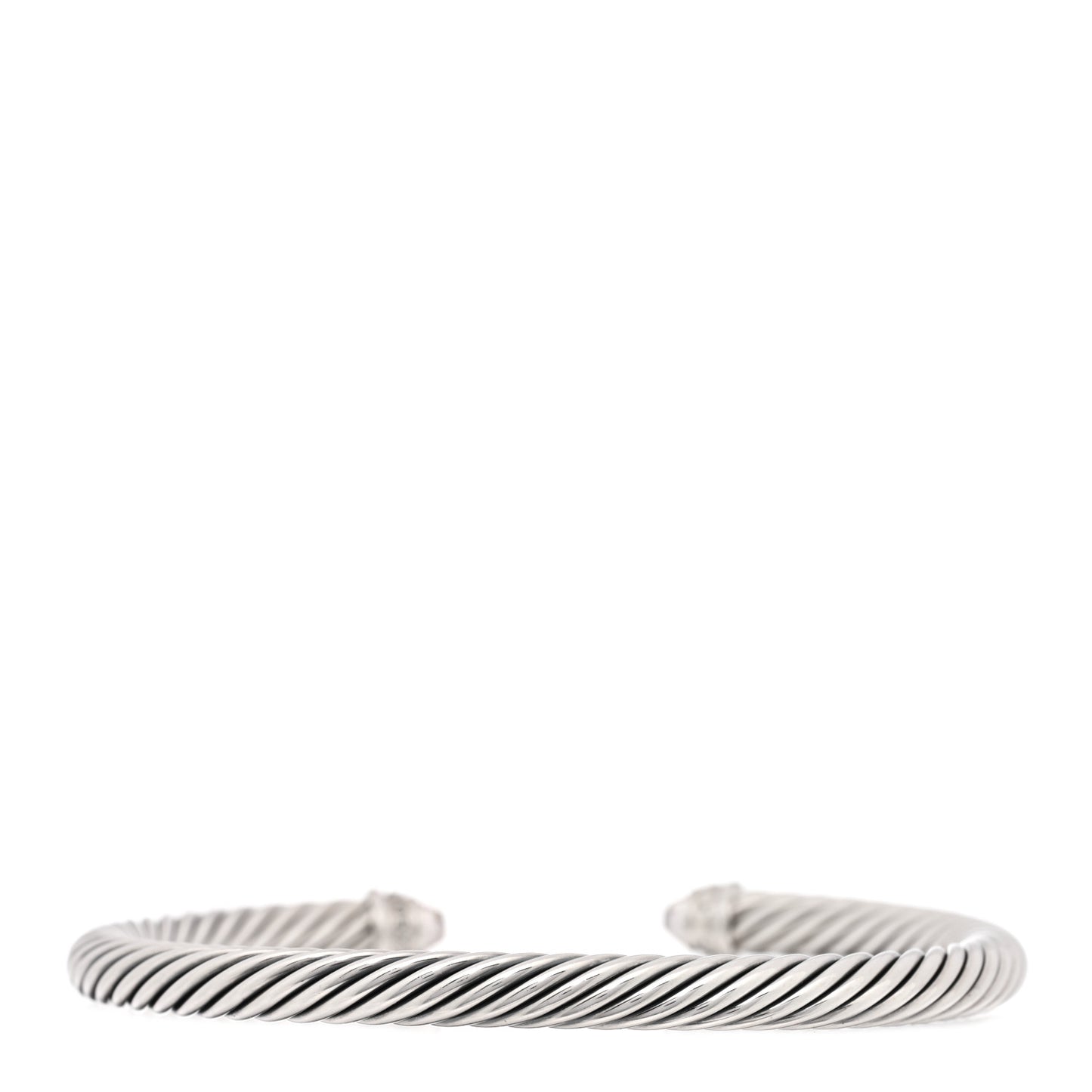 Sterling Silver Diamond Morganite 5mm Cable Classics Bracelet
