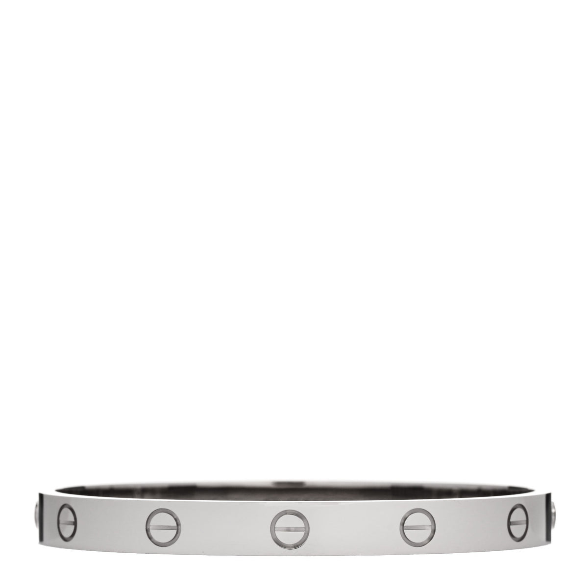 18K White Gold LOVE Bracelet 17