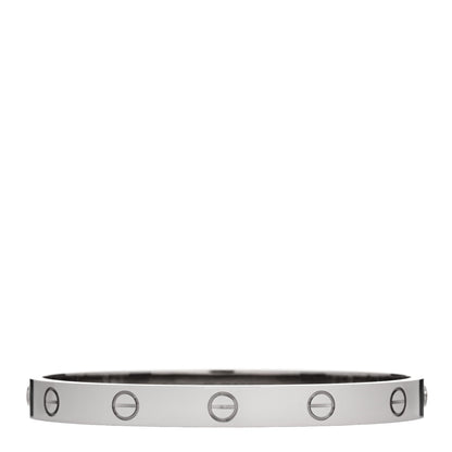 Cartier 18K White Gold LOVE Bracelet 17 1 of 9