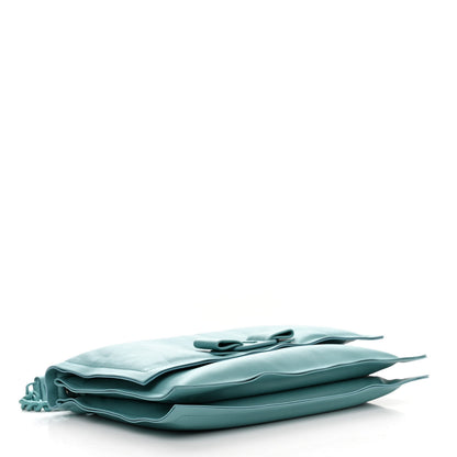 Salvatore Ferragamo Calfskin Small Viva Bow Shoulder Bag Tyrone Turquoise 4 of 11