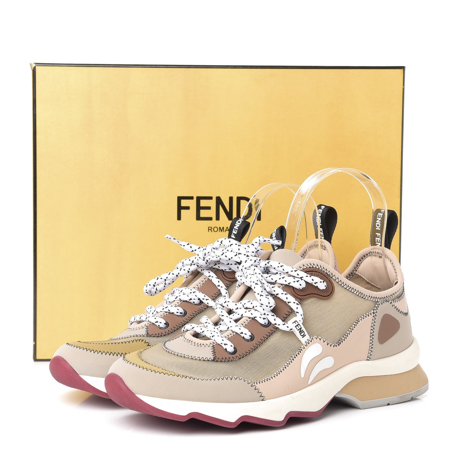 Technical Mesh Lycra FFreedom Patchwork Sneakers 37.5 Mosaico