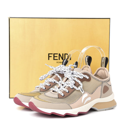 Fendi Technical Mesh Lycra FFreedom Patchwork Sneakers 37.5 Mosaico 10 of 10