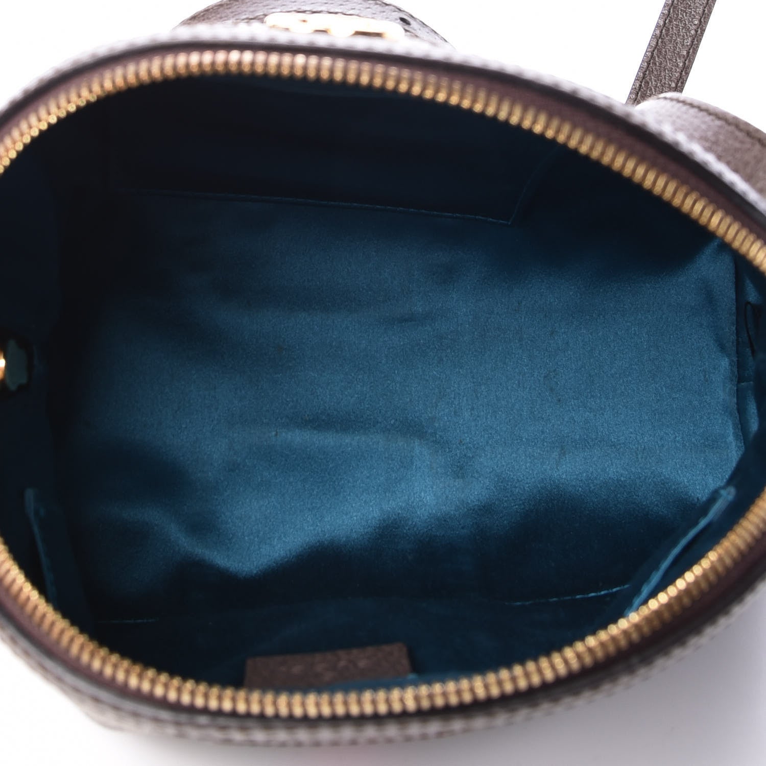 Gucci GG Supreme Monogram Textured Dollar Calfskin Web Small Ophidia Dome Shoulder Bag Beige Ebony New Acero 4 of 10