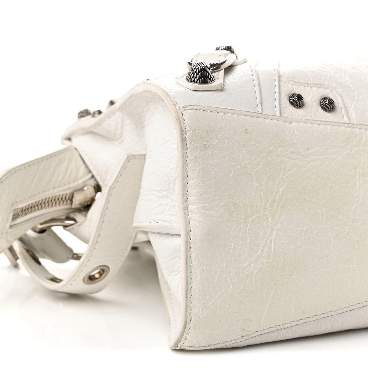 Balenciaga Agneau Arena Neo Cagole Handbag XS Optic White Optic White 10 of 12