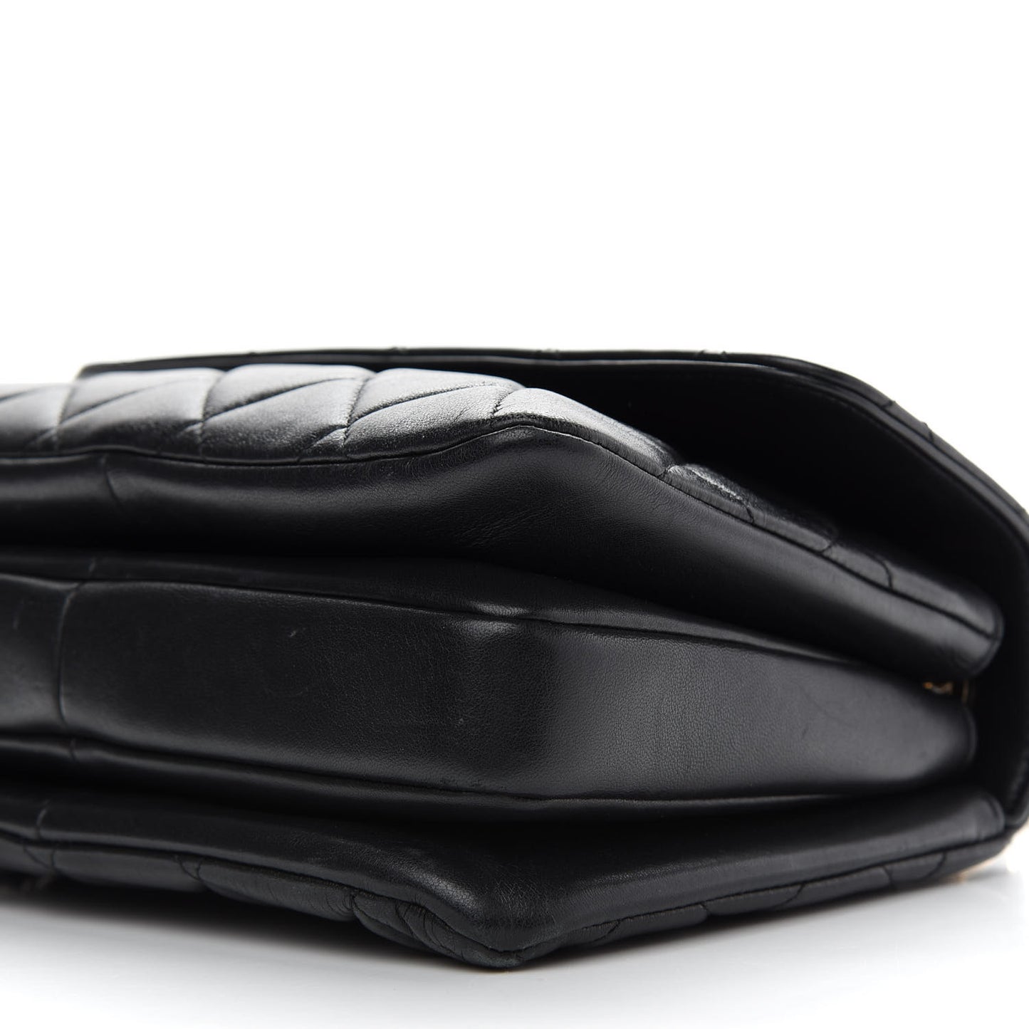 Lambskin Quilted Small Trendy CC Dual Handle Flap Bag Black