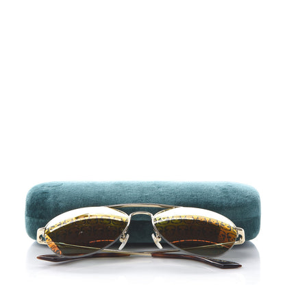 Gucci Aviator Sunglasses GG0107/S Gold Orange 8 of 8